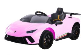 12V Licensed Lamborghini Huracan Ride On Car Pink