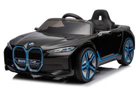 12V Licensed Black BMW i4 Battery Ride On Car