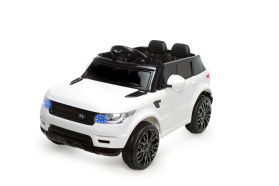 Battery Powered - 12V White Range Rover Style Ride On Car